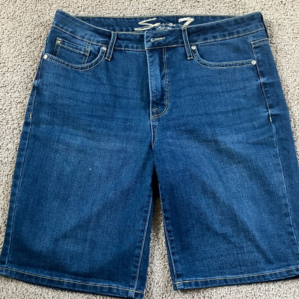 Seven7 Women's Blue Jean Shorts